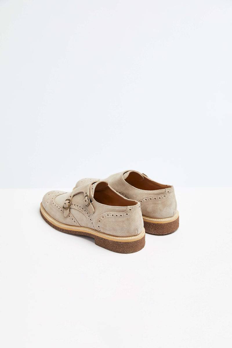 Lubiam Monkstrap in pelle beige Monkstrap in pelle beige Nuova