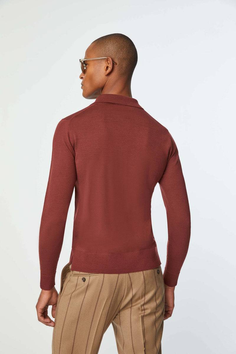 Lubiam Maglia camicia ultralight bordeaux Maglia camicia ultralight bordeaux 2025