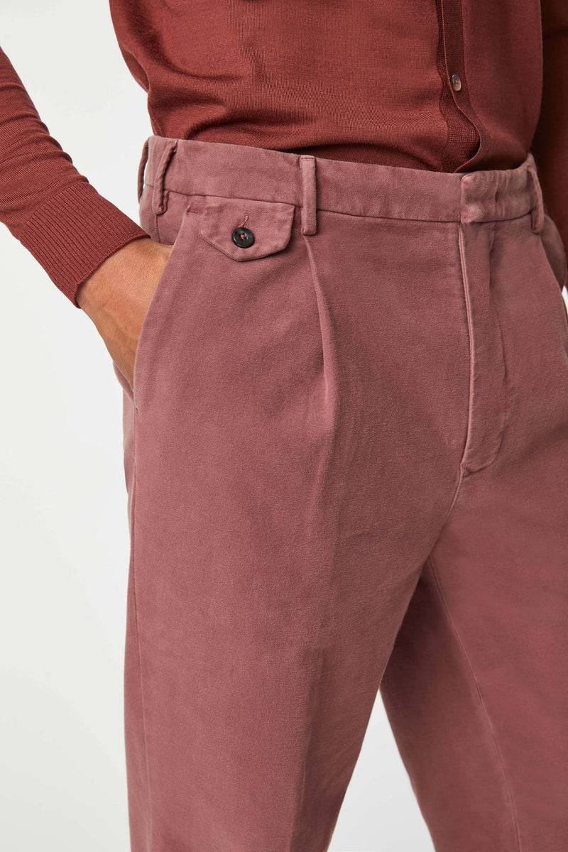 Lubiam Pantalone MILES tinto capo viola vinaccia Pantalone MILES tinto capo viola vinaccia Nuovo