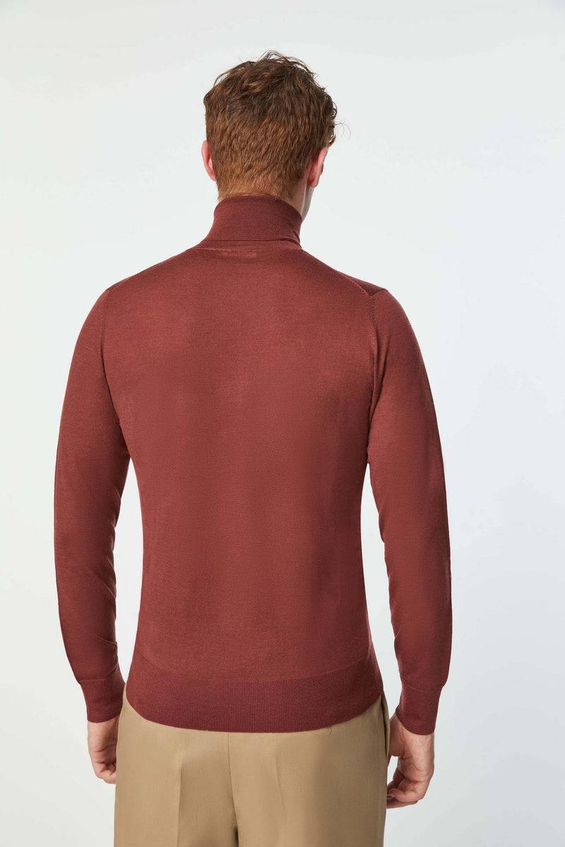 Lubiam Maglia dolcevita leggera bordeaux Maglia dolcevita leggera bordeaux Qualità
