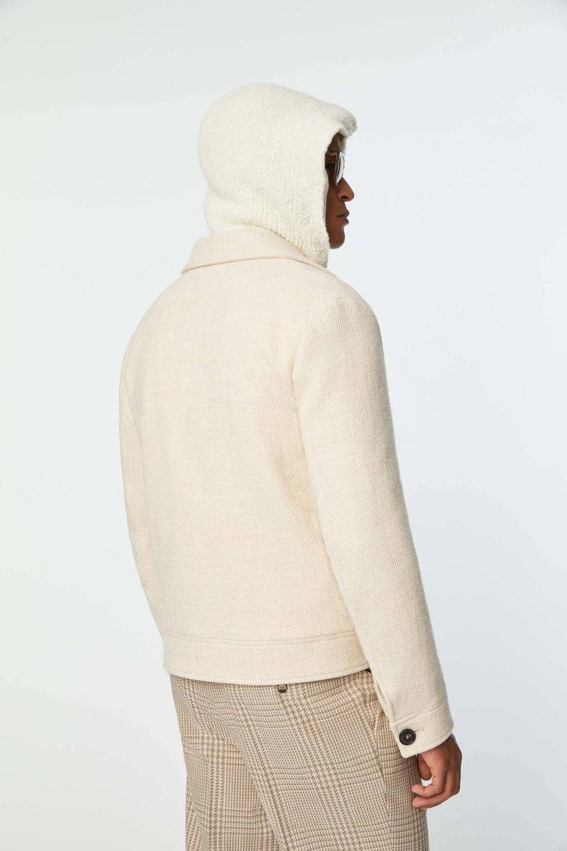 Lubiam Overjacket bianco avorio Overjacket bianco avorio Vendita Calda