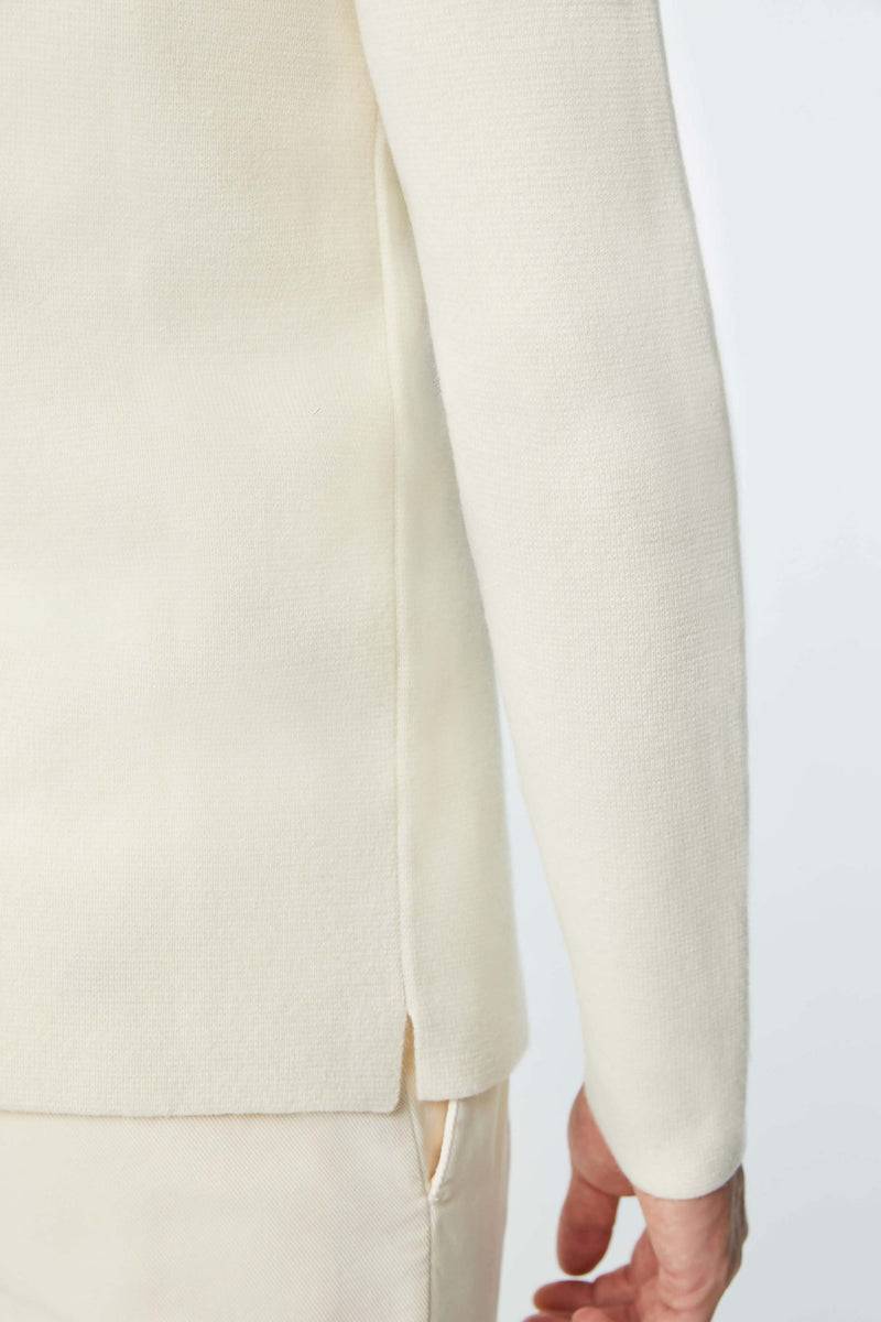 Lubiam Overshirt in maglia calata bianca Overshirt in maglia calata bianca Fino Al -60%