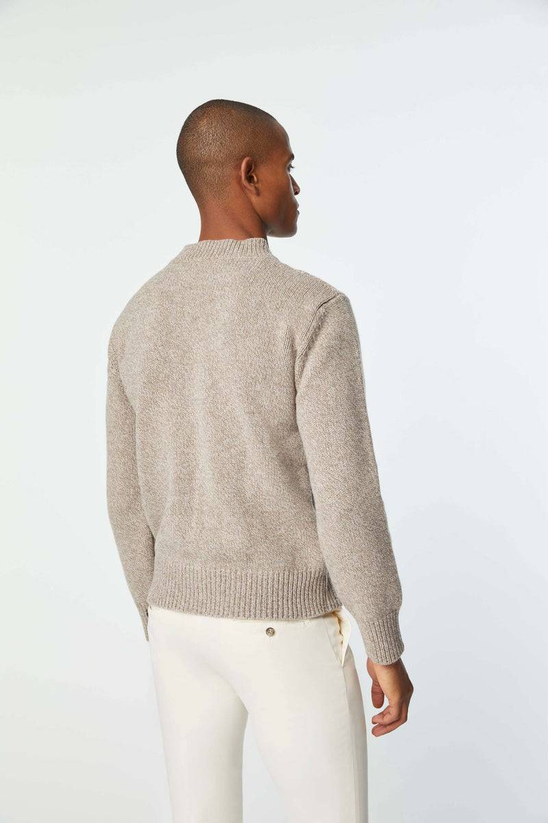 Lubiam Maglia dolcevita con treccia nocciola Maglia dolcevita con treccia nocciola Shopping Online