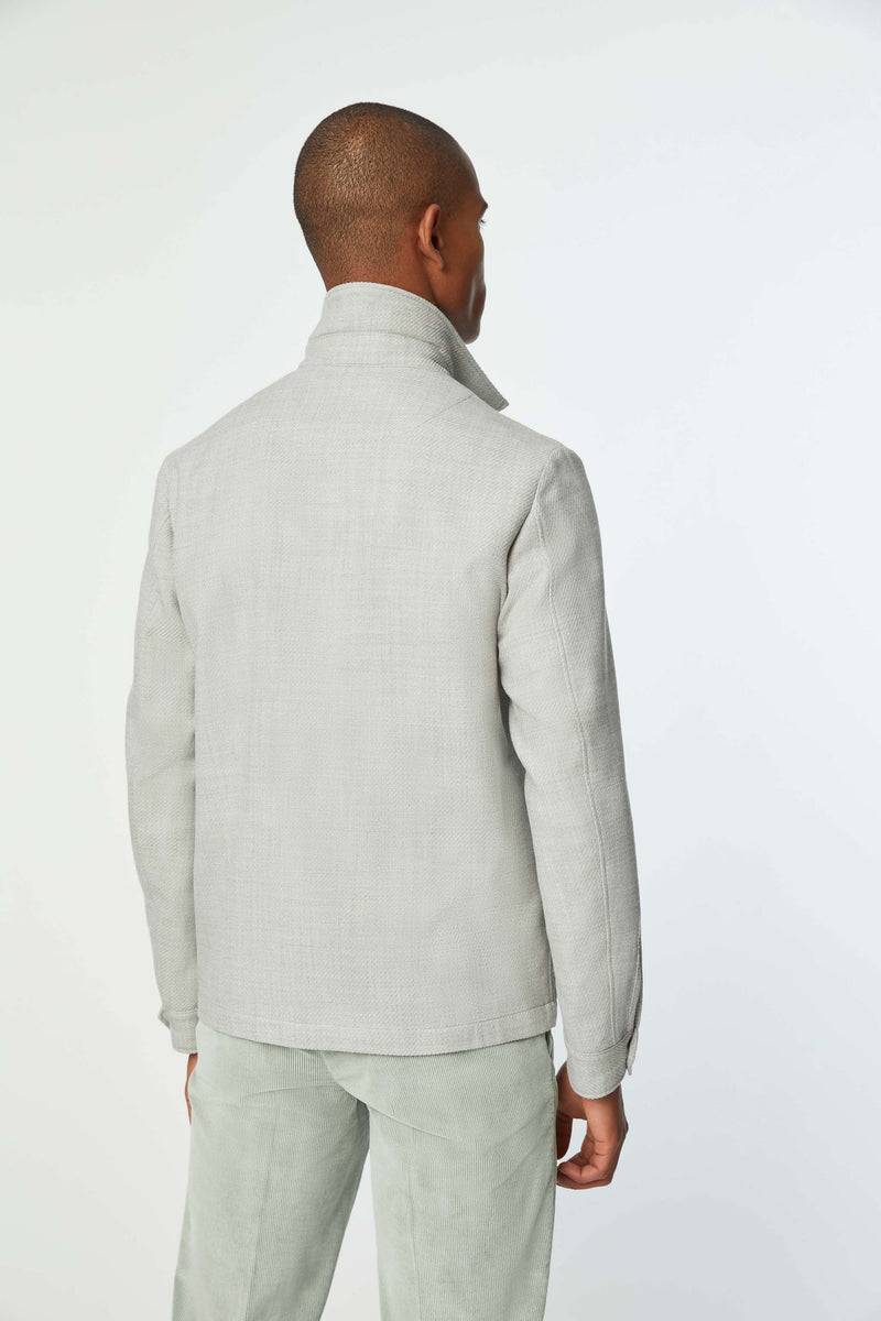 Lubiam Overshirt non trattata verde chiaro Overshirt non trattata verde chiaro Sconto