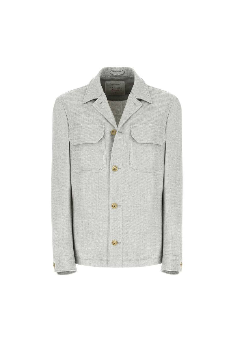 Lubiam Overshirt non trattata verde chiaro Overshirt non trattata verde chiaro Sconto