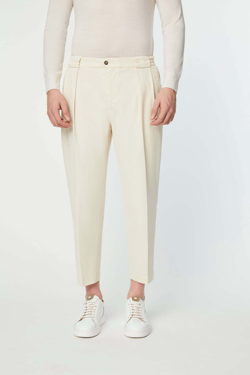 Lubiam Pantalone Clarence tinto capo bianco avorio Pantalone Clarence tinto capo bianco avorio Economico