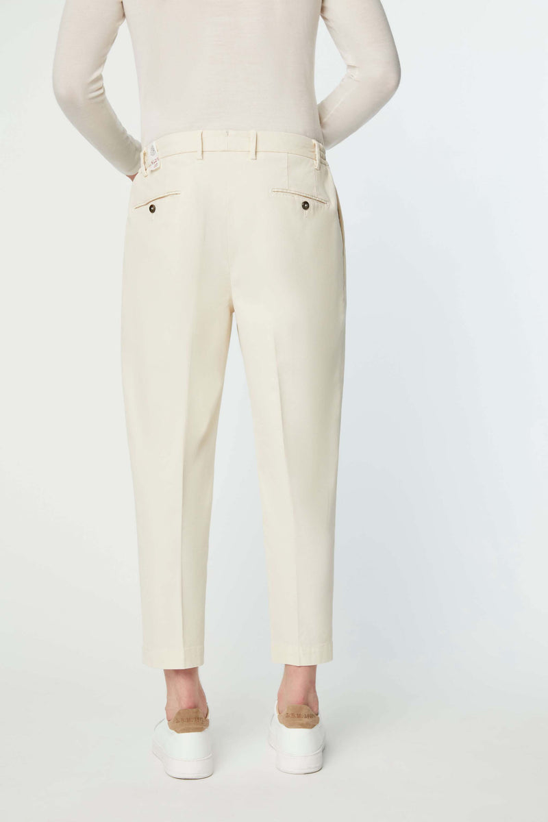 Lubiam Pantalone Clarence tinto capo bianco avorio Pantalone Clarence tinto capo bianco avorio Economico