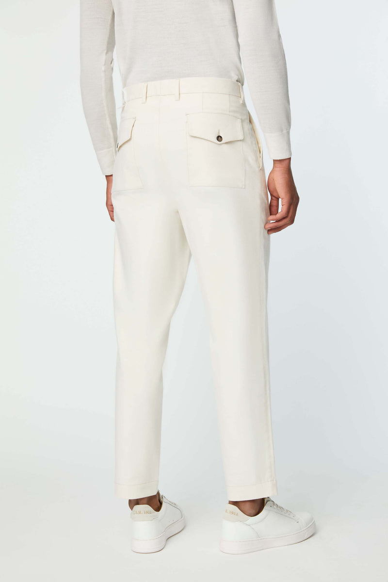 Lubiam Pantalone TONY non trattato bianco Pantalone TONY non trattato bianco Outlet