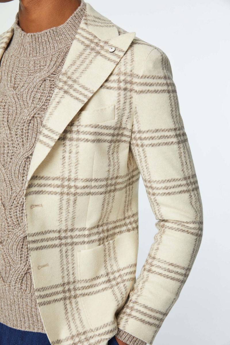 Lubiam Giacca STEVE in jersey bianca Giacca STEVE in jersey bianca Online Outlet