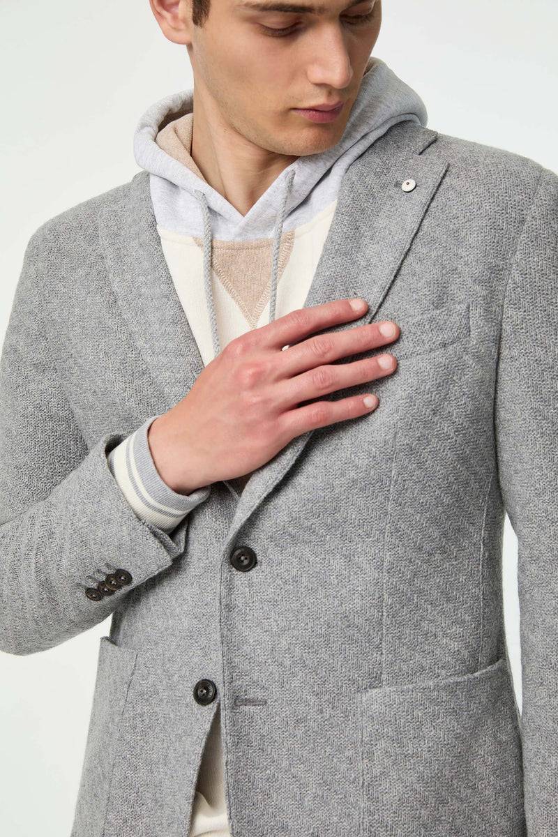 Lubiam Giacca PUNTO monopetto grigio chiaro Giacca PUNTO monopetto grigio chiaro Negozi Online