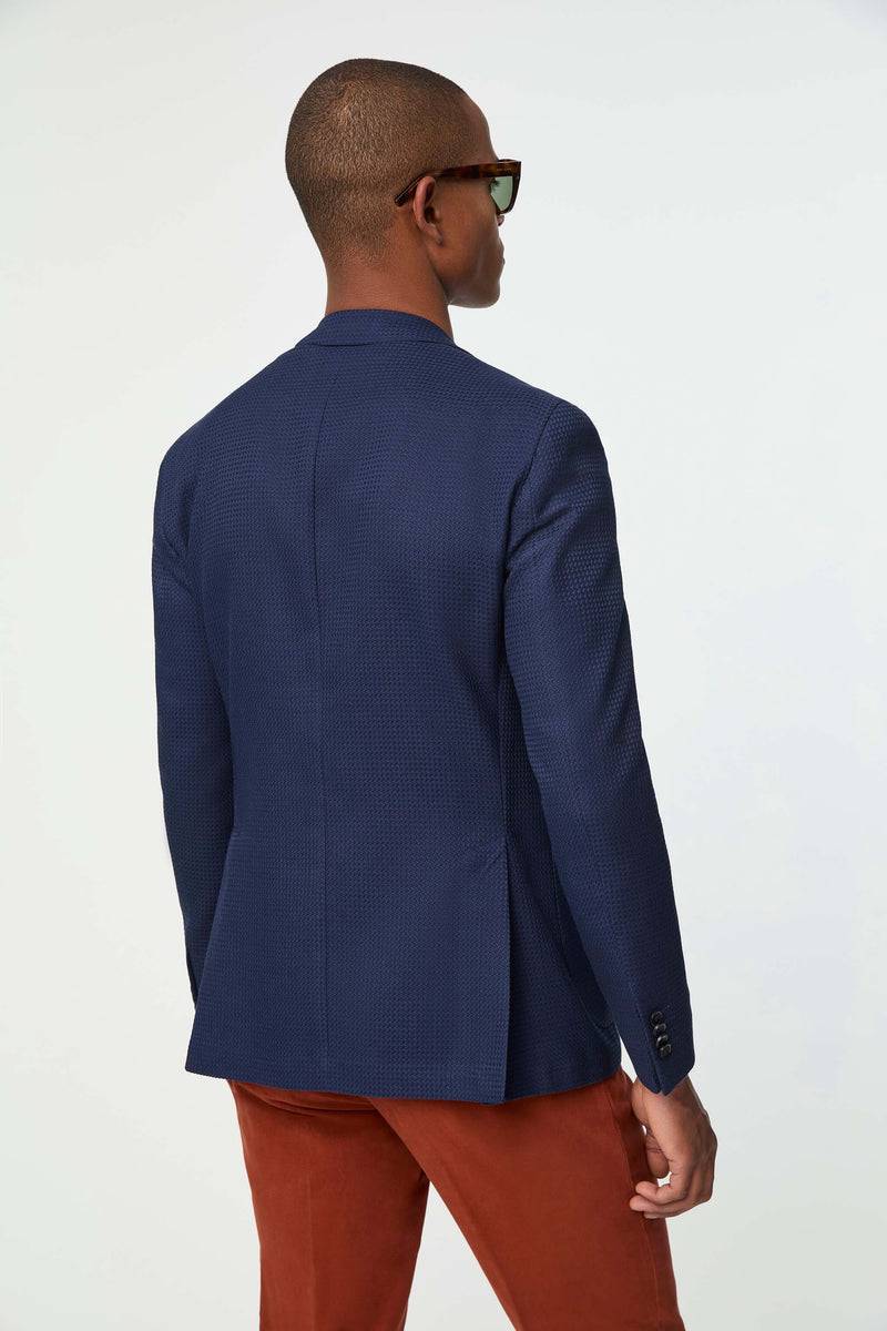 Lubiam Giacca JACK blu notte lavorata Giacca JACK blu notte lavorata Super sconto