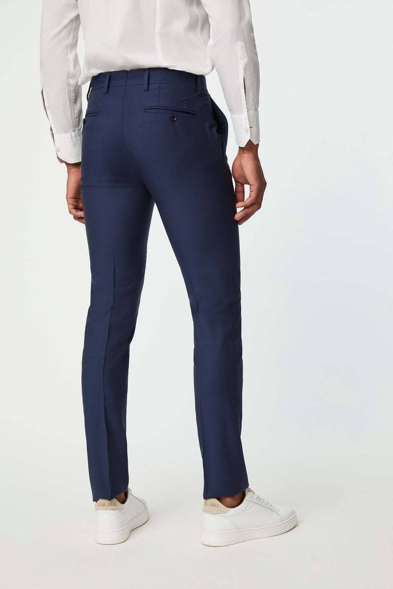 Lubiam Pantalone Duetto MAI TAI in lana blu elettrico Pantalone Duetto MAI TAI in lana blu elettrico Promozione