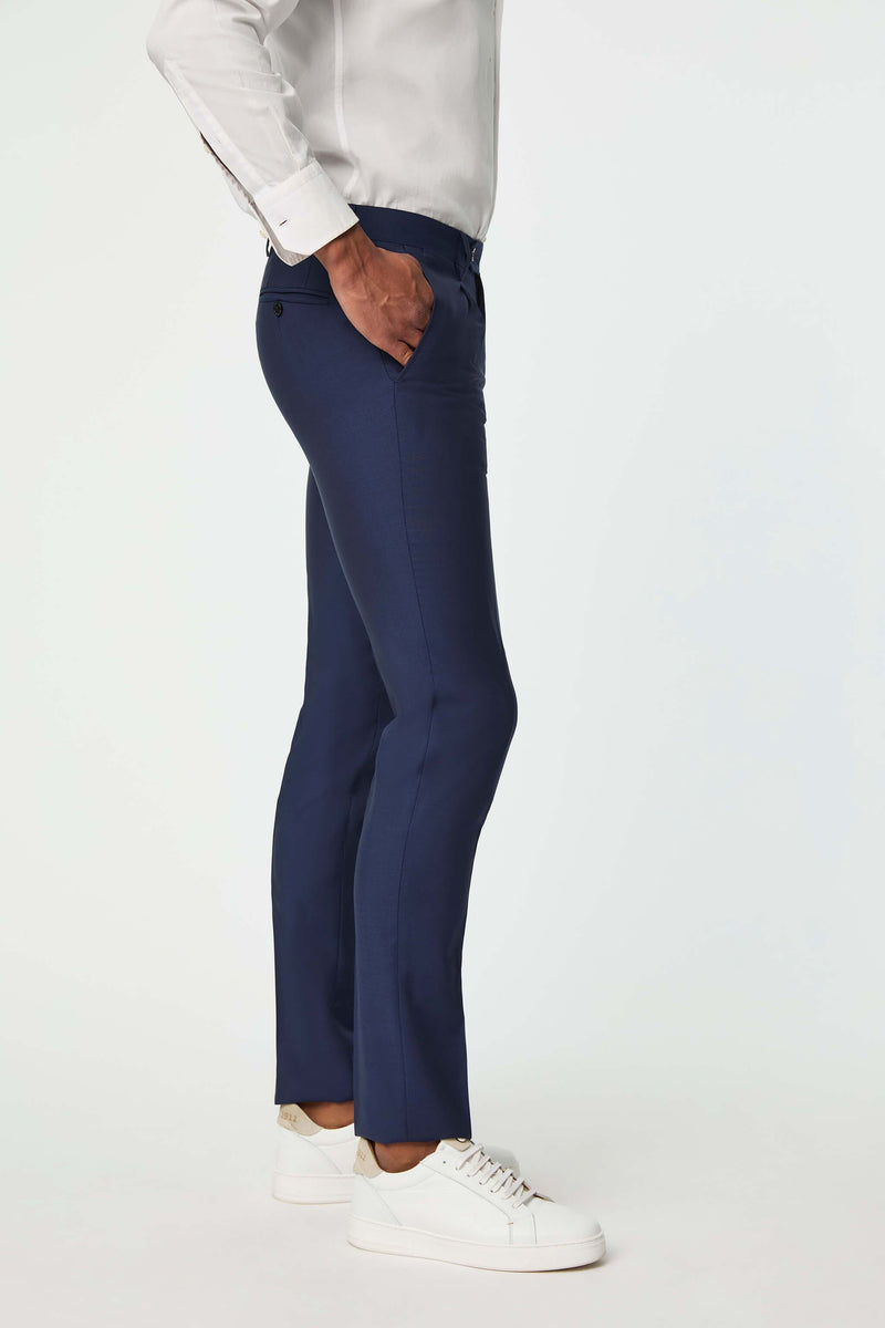 Lubiam Pantalone Duetto MAI TAI in lana blu elettrico Pantalone Duetto MAI TAI in lana blu elettrico Promozione