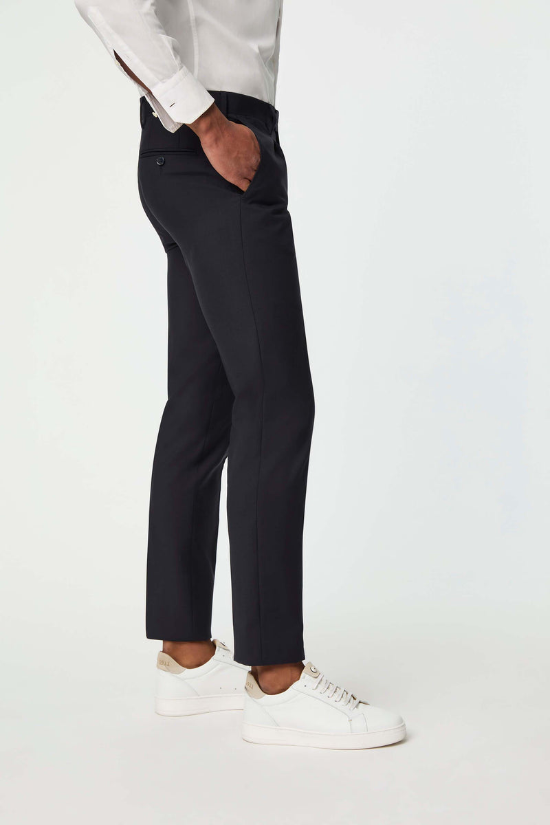 Lubiam Pantalone Duetto MAI TAI in lana blu scuro Pantalone Duetto MAI TAI in lana blu scuro Pezzi Unici