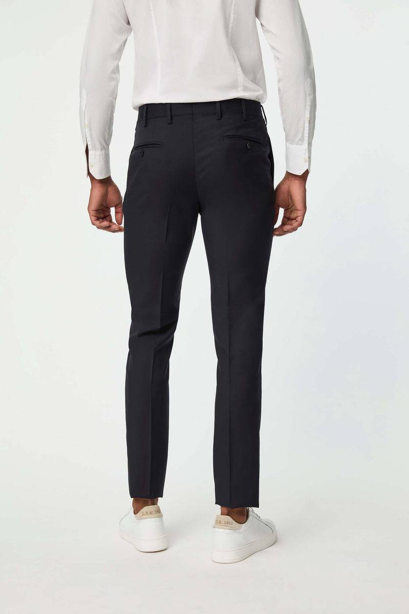 Lubiam Pantalone Duetto MAI TAI in lana blu scuro Pantalone Duetto MAI TAI in lana blu scuro Promozione Limitata