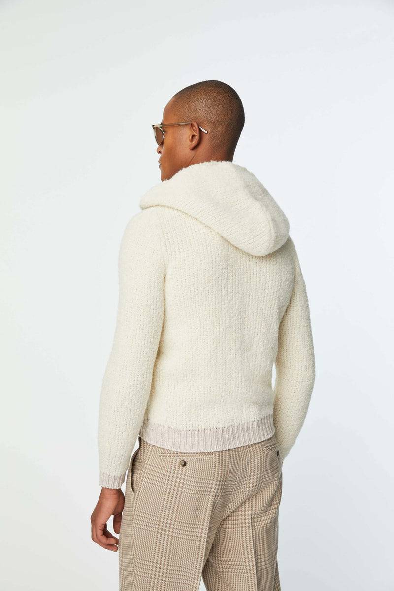 Lubiam Maglia con zip e con cappuccio avoiro Maglia con zip e con cappuccio avoiro Offerta San Valentino