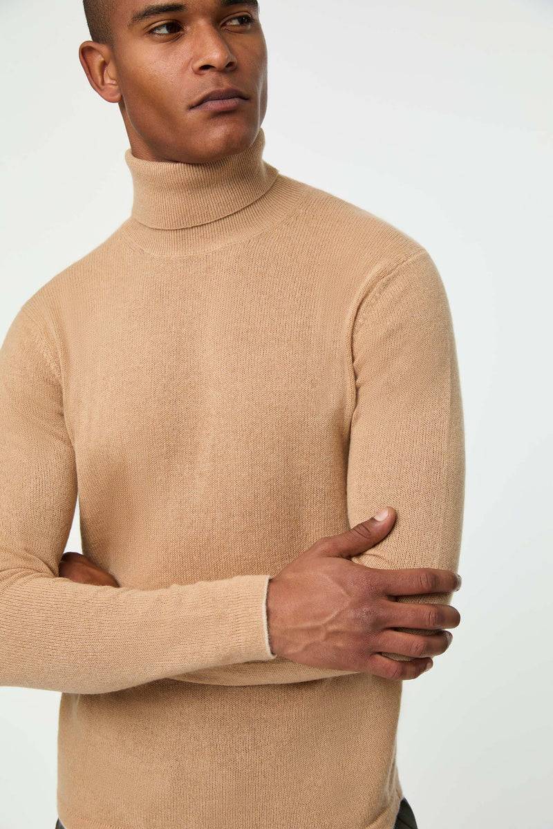 Lubiam Maglia dolcevita in cashmere beige Maglia dolcevita in cashmere beige Offerta migliore