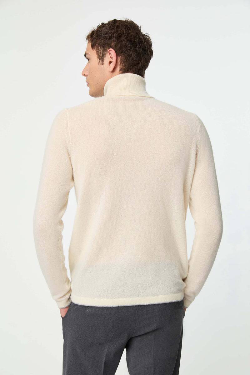 Lubiam Maglia dolcevita bianco latte in cashmere Maglia dolcevita bianco latte in cashmere Liquidazione