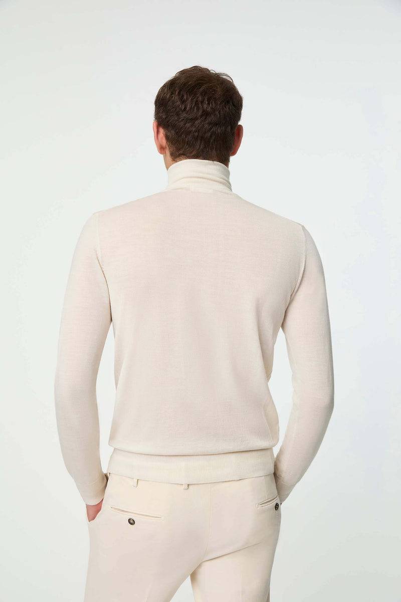 Lubiam Maglia girocollo ultralight bianco latte Maglia girocollo ultralight bianco latte Enormi risparmi