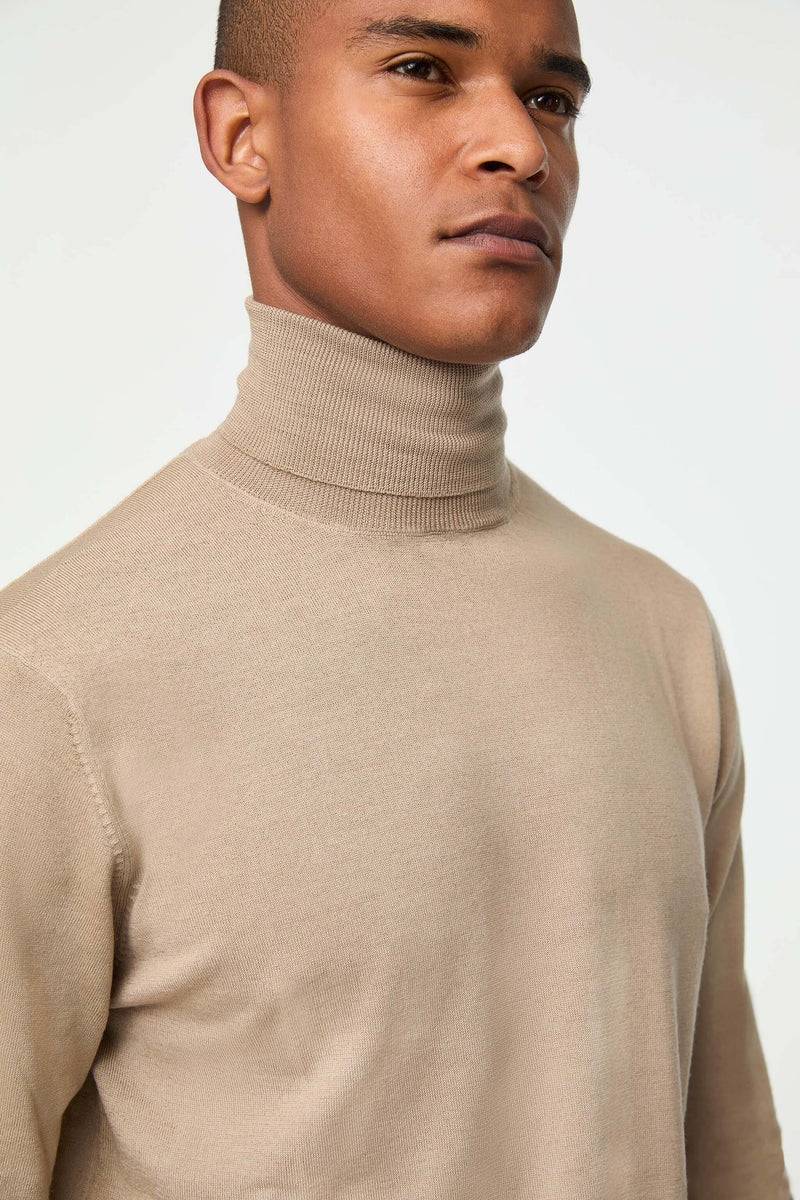 Lubiam Maglia dolcevita in lana leggera beige Maglia dolcevita in lana leggera beige Prezzo basso