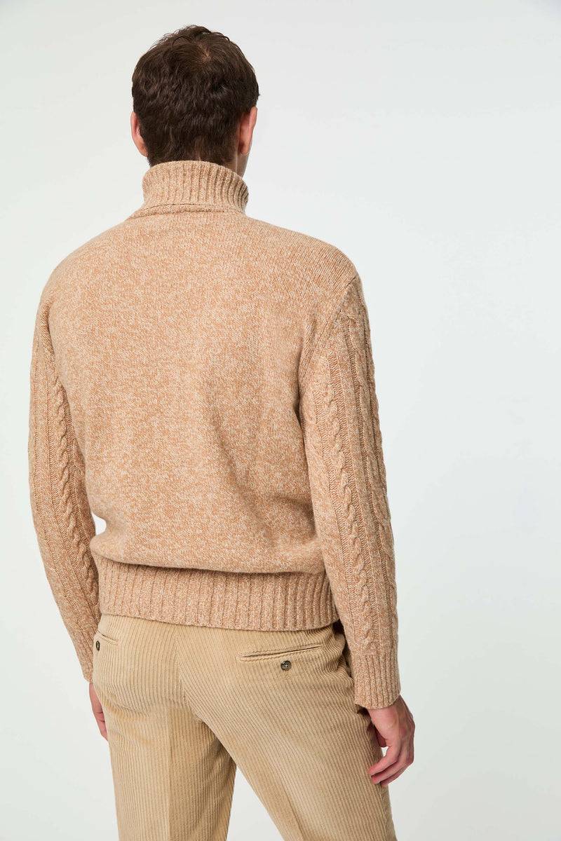 Lubiam Maglia dolcevita lavorata beige Maglia dolcevita lavorata beige Offerta settimanale