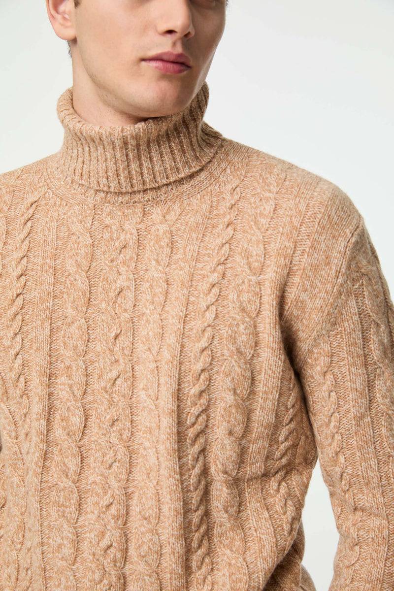 Lubiam Maglia dolcevita lavorata beige Maglia dolcevita lavorata beige Offerta settimanale