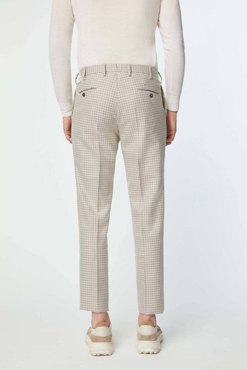 Lubiam Pantalone MICHAEL pied de poule Pantalone MICHAEL pied de poule Super sconto