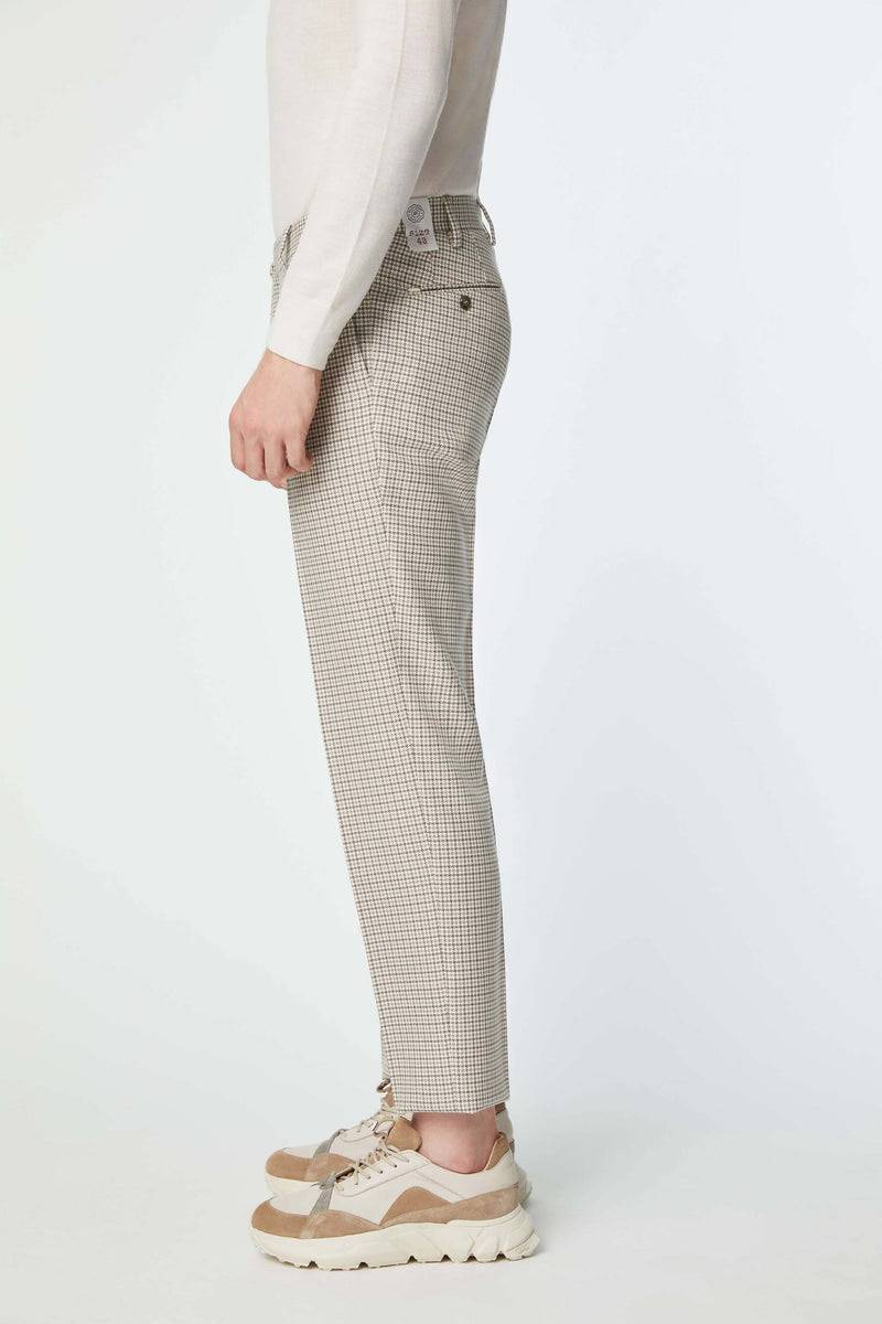 Lubiam Pantalone MICHAEL pied de poule Pantalone MICHAEL pied de poule Super sconto