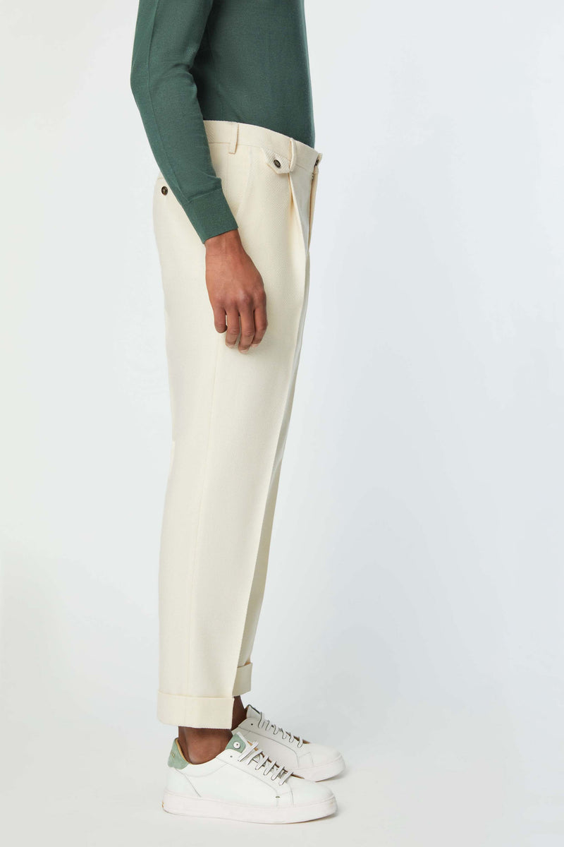 Lubiam Pantalone MILES bianco avorio Pantalone MILES bianco avorio Enormi sconti