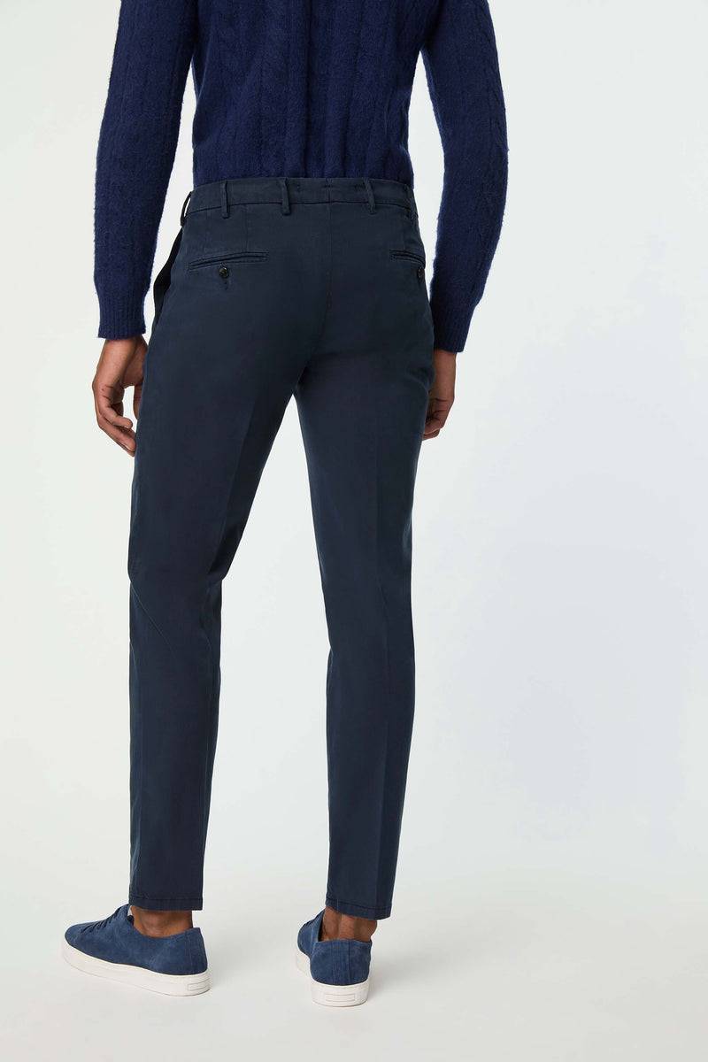 Lubiam Pantalone RAY tinto capo blu notte Pantalone RAY tinto capo blu notte In vendita