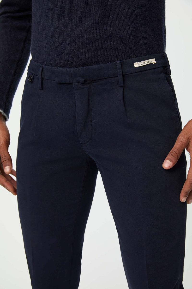 Lubiam Pantalone OZZY tinto capo blu Pantalone OZZY tinto capo blu Duty-free