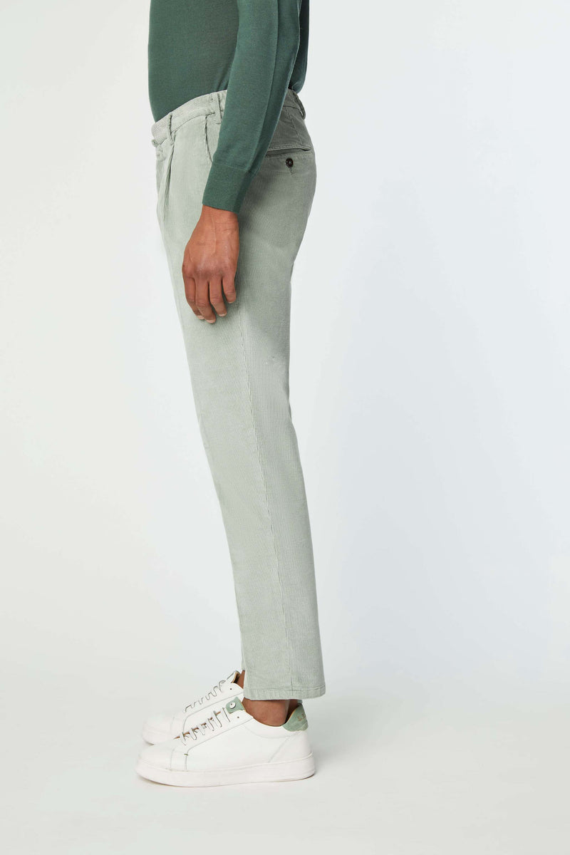 Lubiam Pantalone MICHAEL tinto capo verde pastello Pantalone MICHAEL tinto capo verde pastello Fino Al -60%