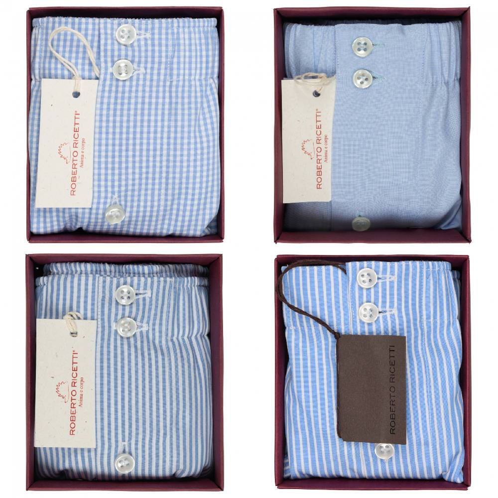Roberto Ricetti SET "AZZURRO" - BOXER SUPPORT DB1 - SIZE 50 Consegna Veloce