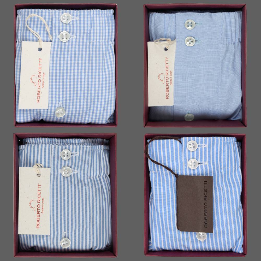 Roberto Ricetti SET "AZZURRO" - BOXER SUPPORT DB1 - SIZE 52 Affare Del Giorno