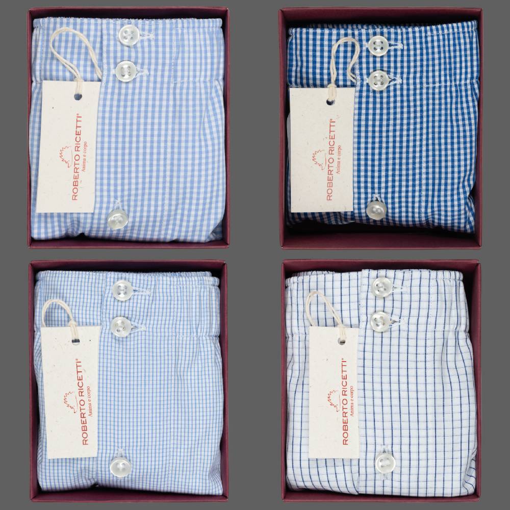 Roberto Ricetti SET "CHECK" - BOXER SUPPORT DB1 - SIZE 50 Offerta