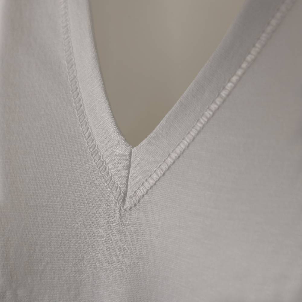 Roberto Ricetti MAGLIA SCOLLO A V - FILO DI SCOZIA Nuova