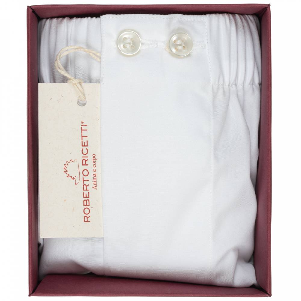 Roberto Ricetti BOXER UOMO CLASSIC - BASIC - CONTINUATIVO - BIANCO Novità