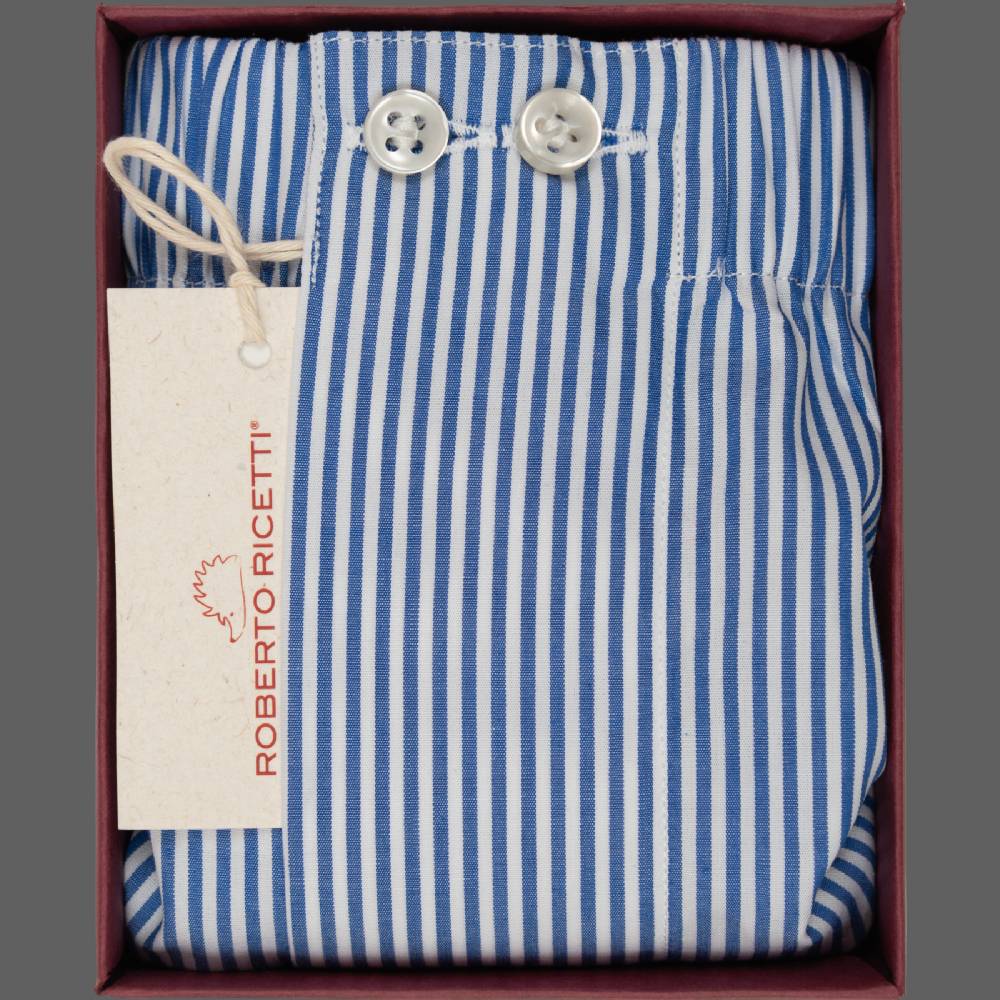 Roberto Ricetti BOXER UOMO CLASSIC - BASIC - CONTINUATIVO - RIGA BLU Sconto