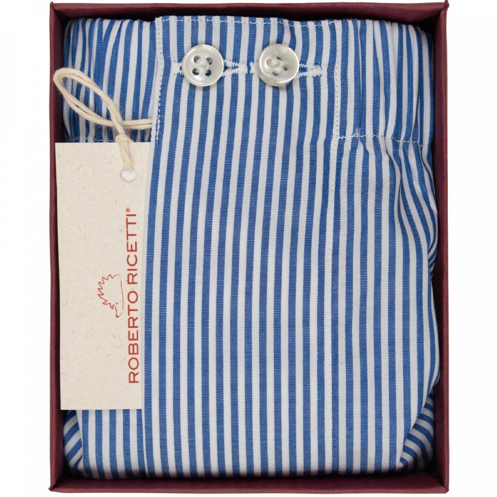 Roberto Ricetti BOXER UOMO CLASSIC - BASIC - CONTINUATIVO - RIGA BLU Sconto