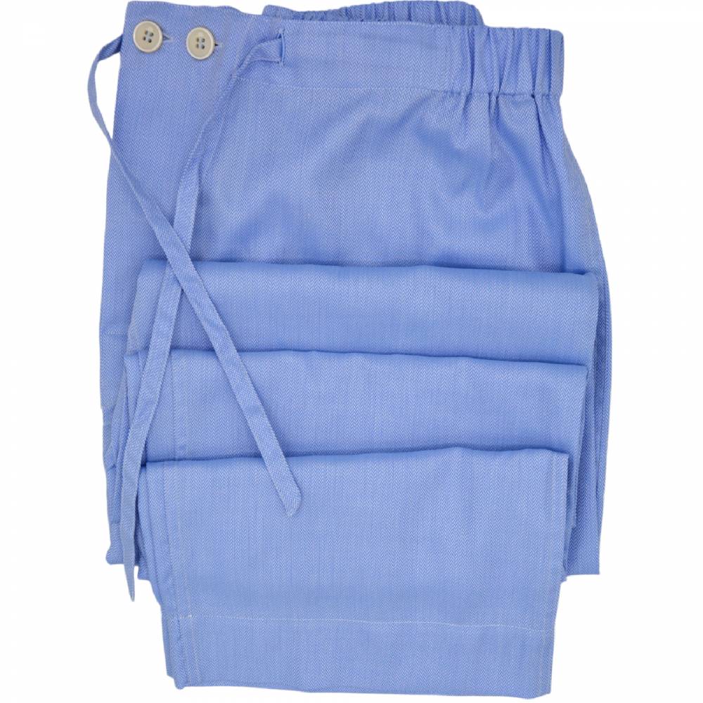 Roberto Ricetti PIGIAMA VENEZIA - CHEVRON AZZURRO - PROFILO MELANZANA Moda