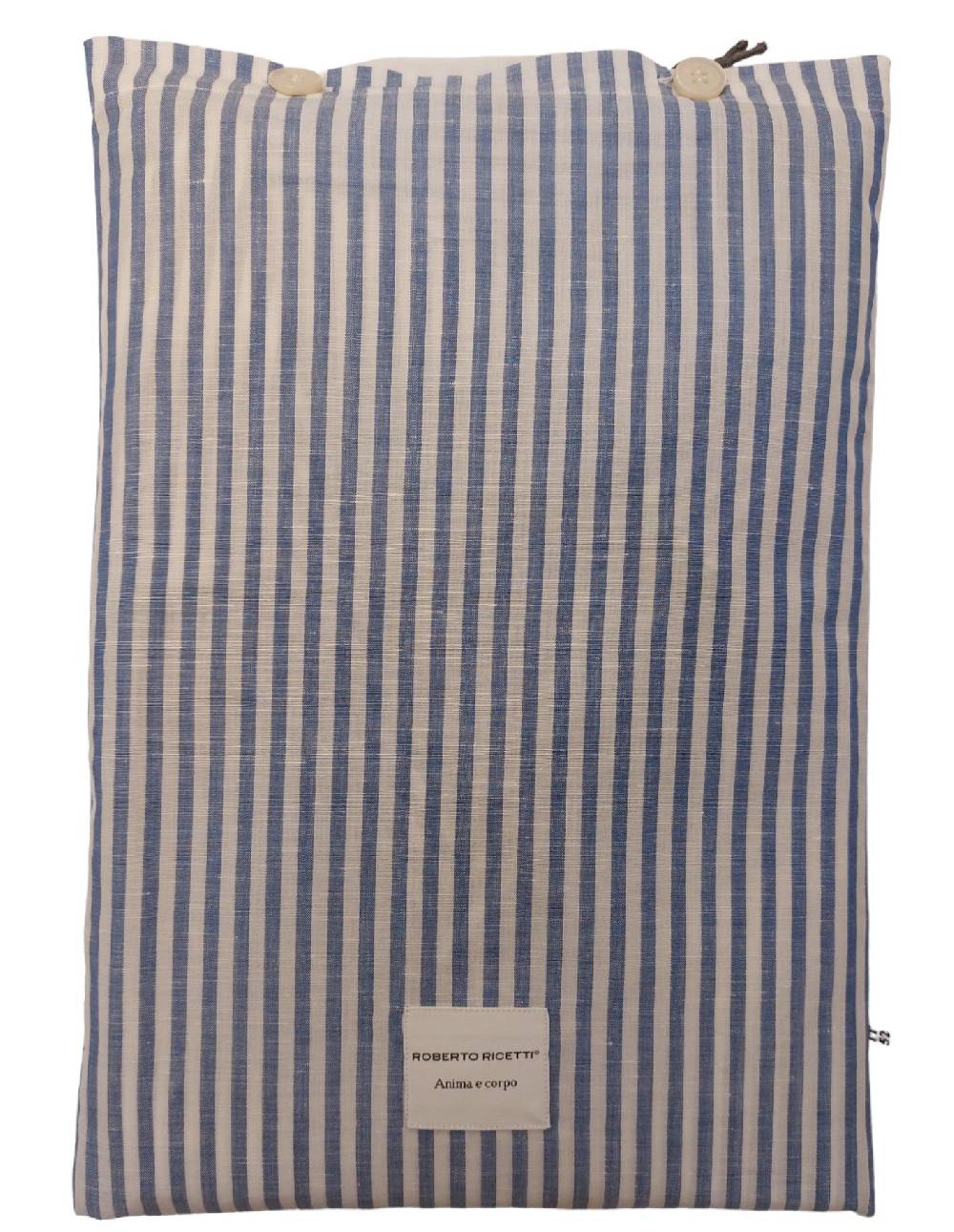 Roberto Ricetti PIGIAMA AME CORTO LIN/COT - RIGA BLU Pezzi Unici