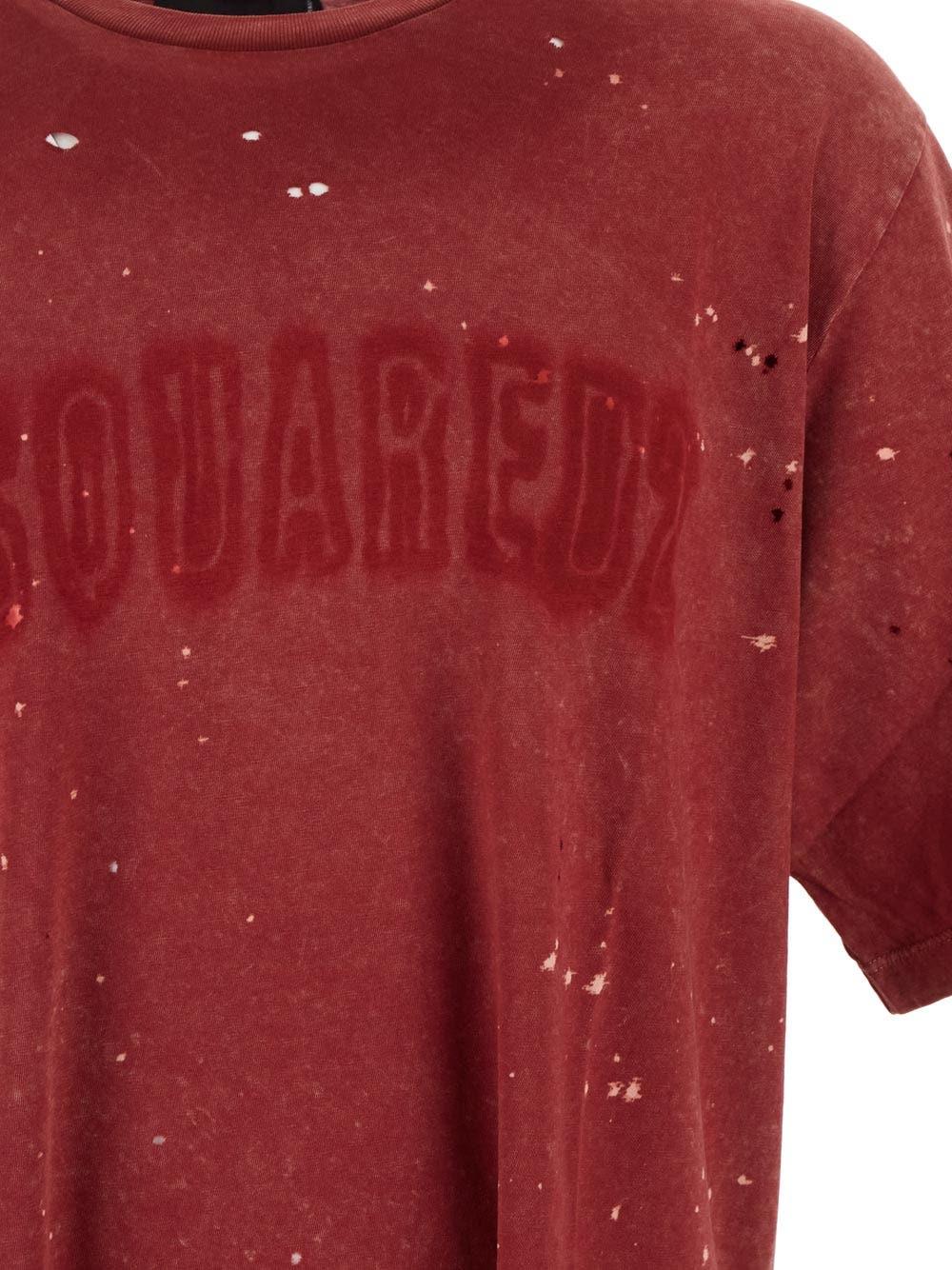 Oluxury Dsquared2 Logo T-Shirt Spedizione gratuita