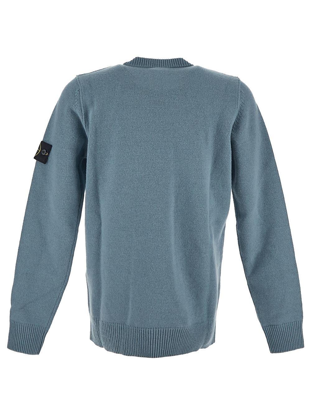 Oluxury Stone Island Logo Knit Vendita calda