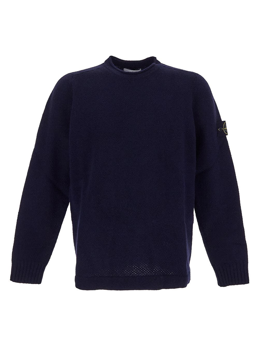 Oluxury Stone Island Logo Knit Vendita Calda
