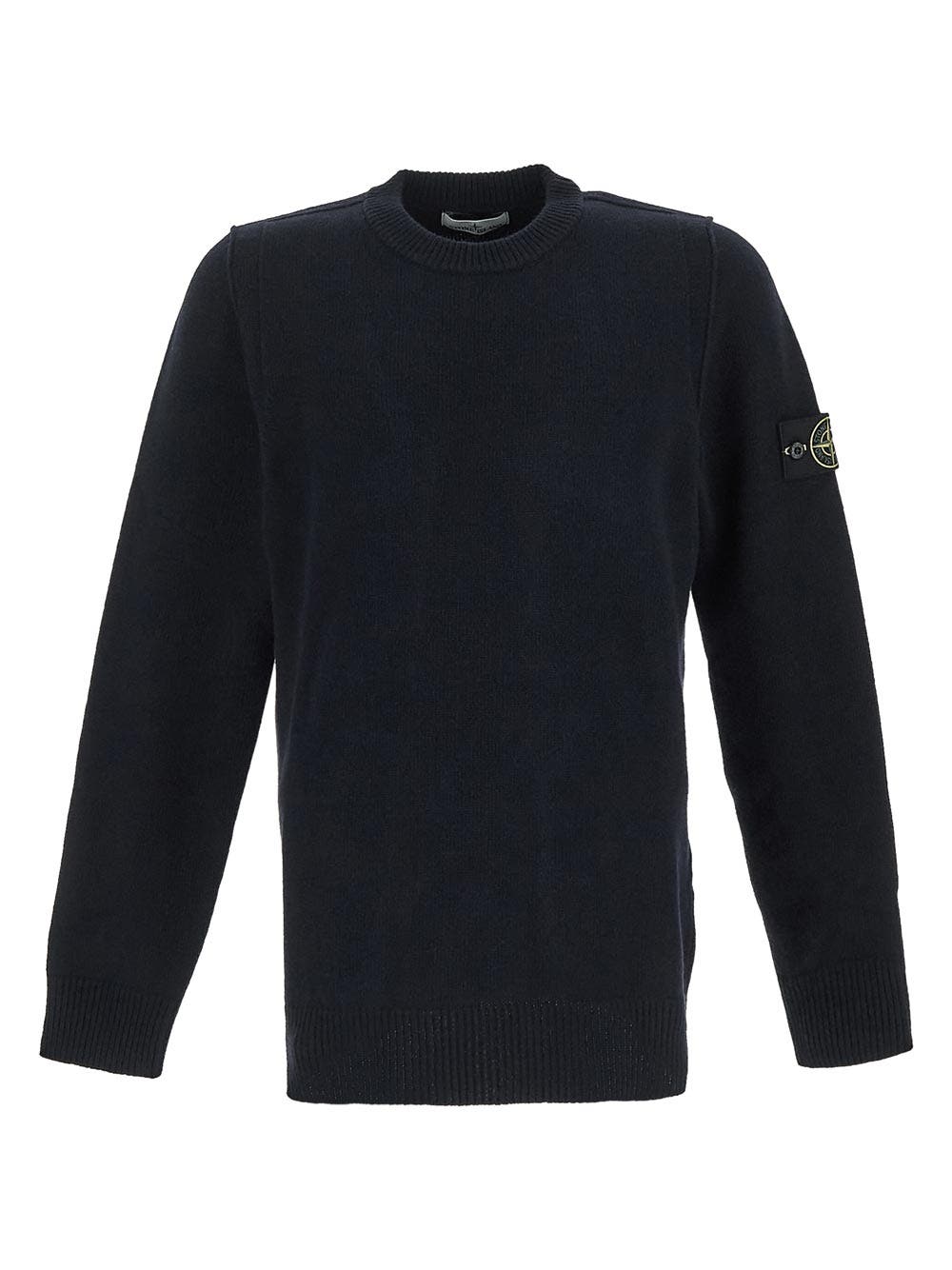 Oluxury Stone Island Logo Knit Vendite Flash