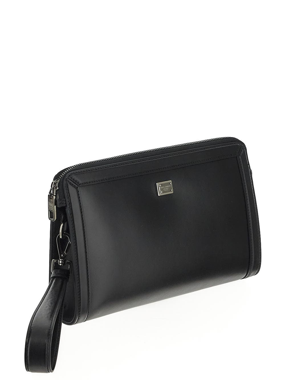 Oluxury Dolce & Gabbana Calfskin Pouch In Saldo