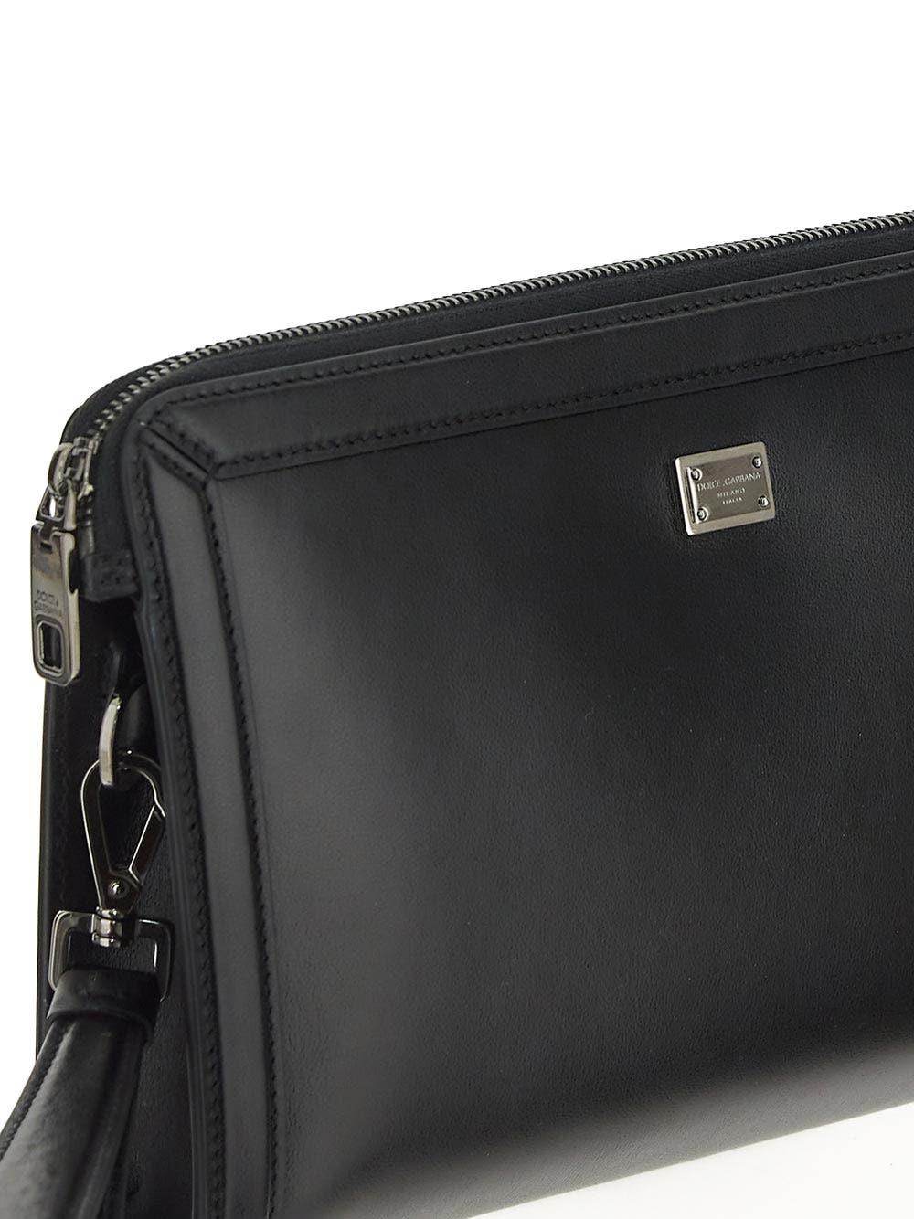 Oluxury Dolce & Gabbana Calfskin Pouch In Saldo