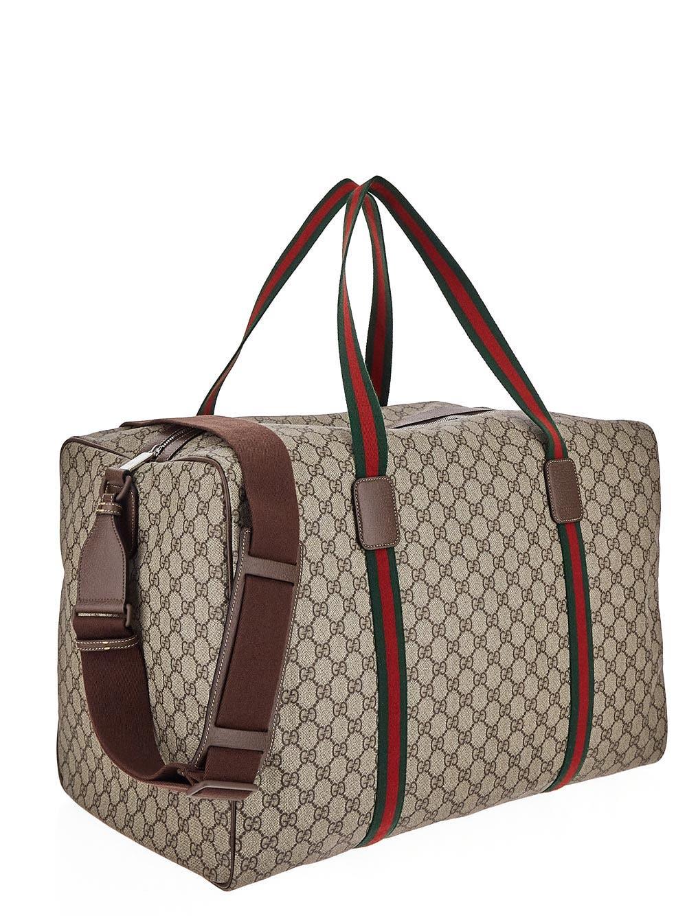 Oluxury Gucci Web Detail Maxi Travel Bag Nuovi prodotti