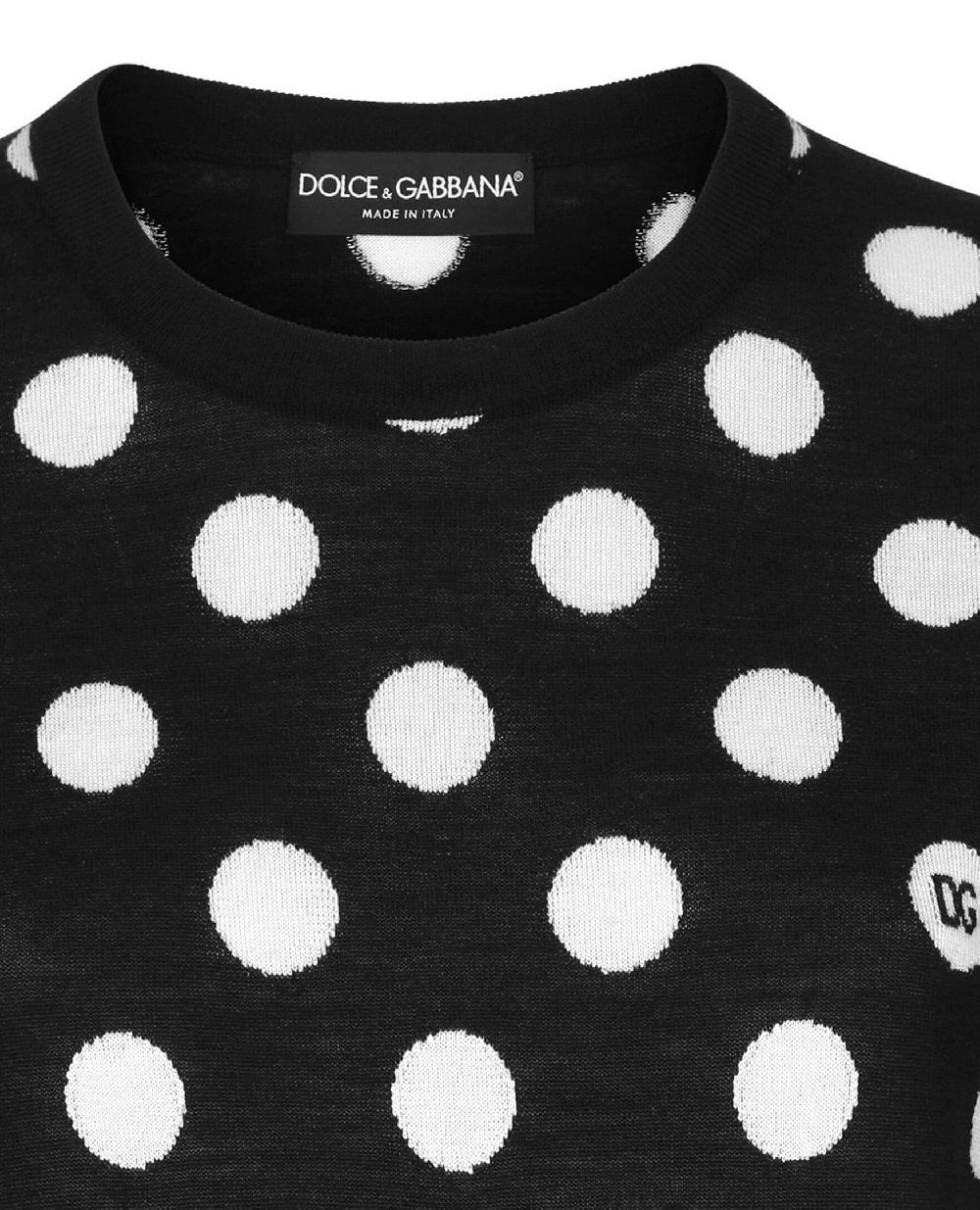 Oluxury Dolce & Gabbana Knitwear pois Pezzi Unici