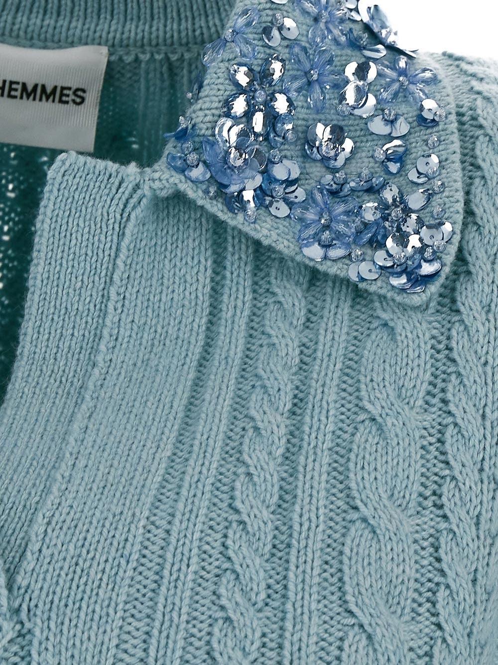 Oluxury Des Phemmes Cropped Knitted Polo In Vendita